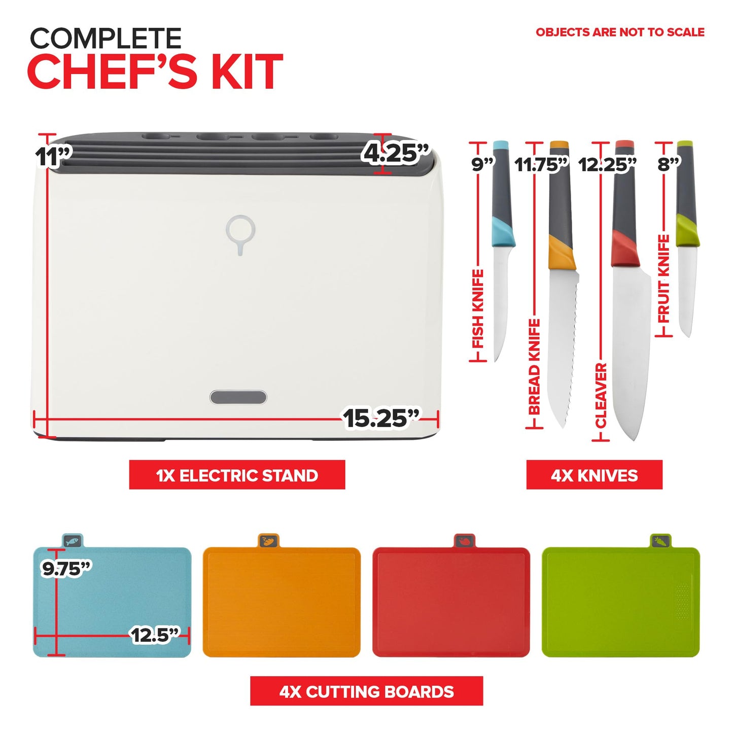 Self Cleaning Cutting Board & Knives Holder