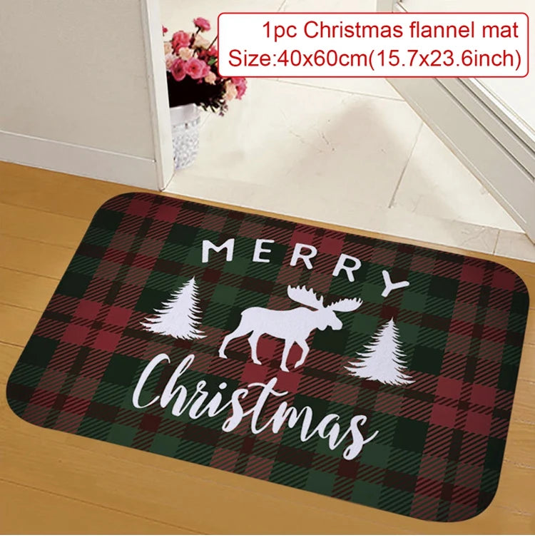 Santa Claus Outdoor Carpet Merry Christmas