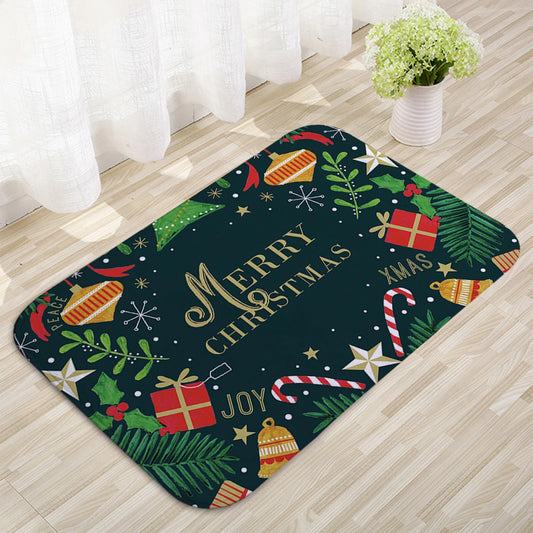 Santa Claus Outdoor Carpet Merry Christmas