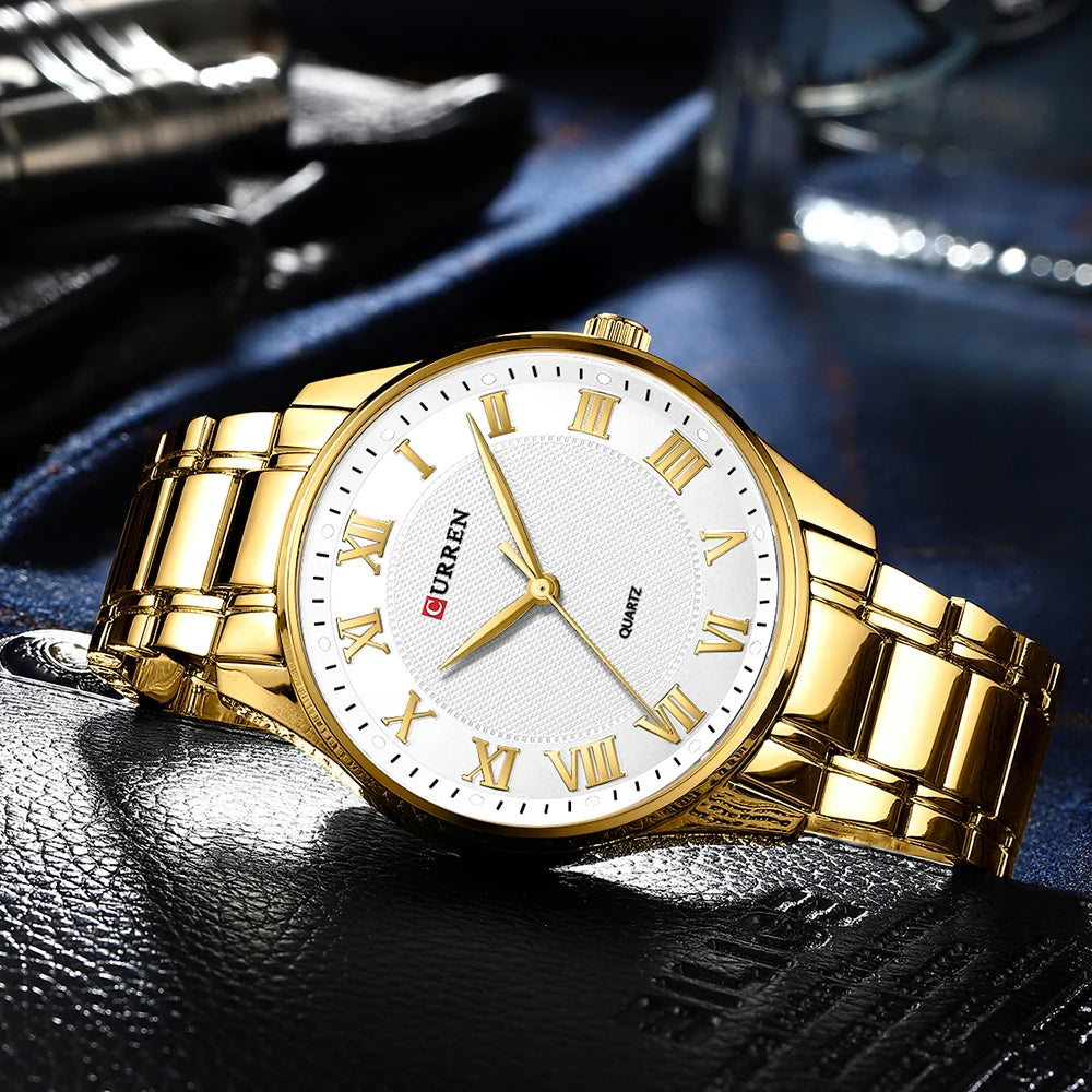 CURREN Gold Men's Watch