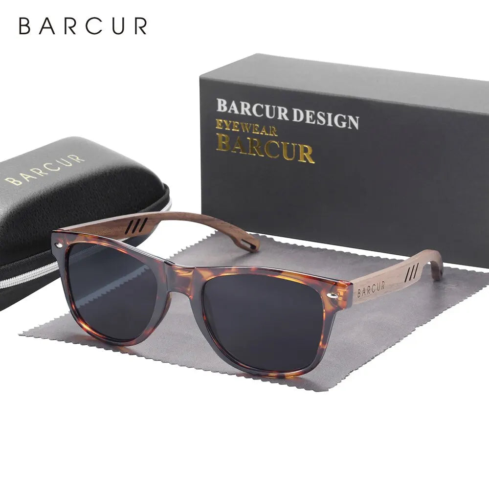 BARCUR Wood Man Sun Glasses - BC4235