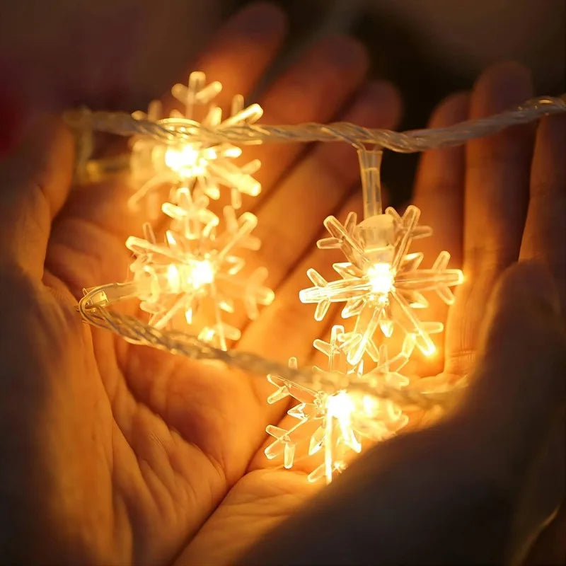 Snowflake String Garland Fairy Lights