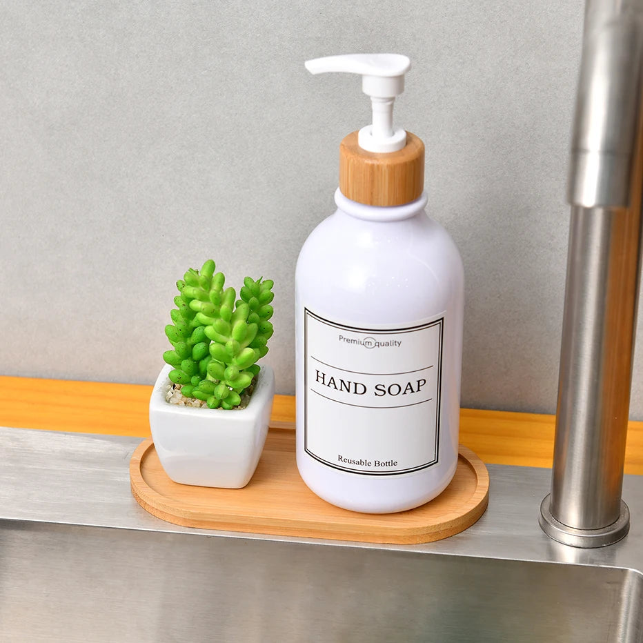 Wooden Soap Dispenser Tray