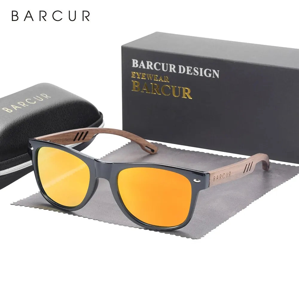 BARCUR Wood Man Sun Glasses - BC4235