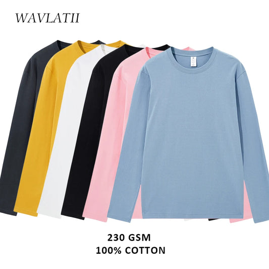 Women Cotton Long Sleeve T shirts