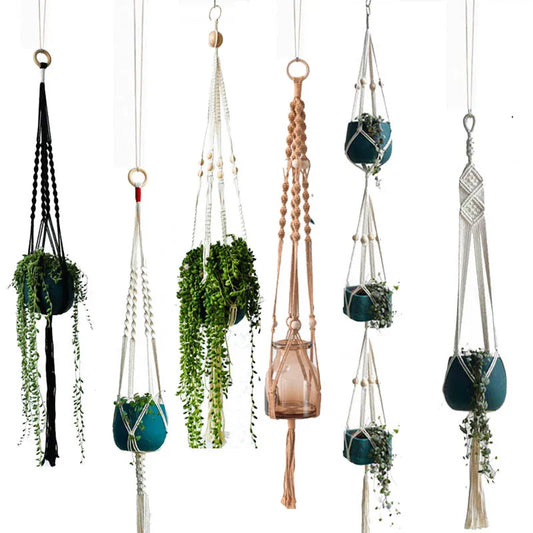 handmade macrame plant hanger